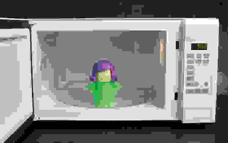 Clean your microwave with steam