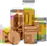 Product image of Le’raze Bamboo & Glass Cookie Jars