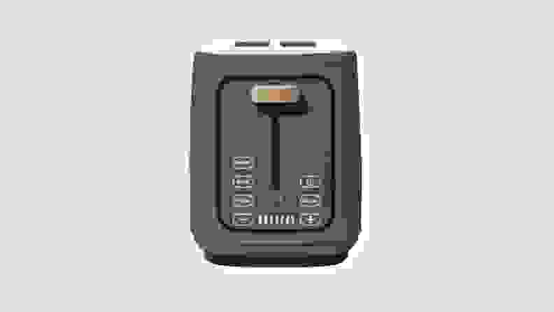 Product shot of gray-colored toaster from the Beautiful by Drew Barrymore Kitchen Appliance line.