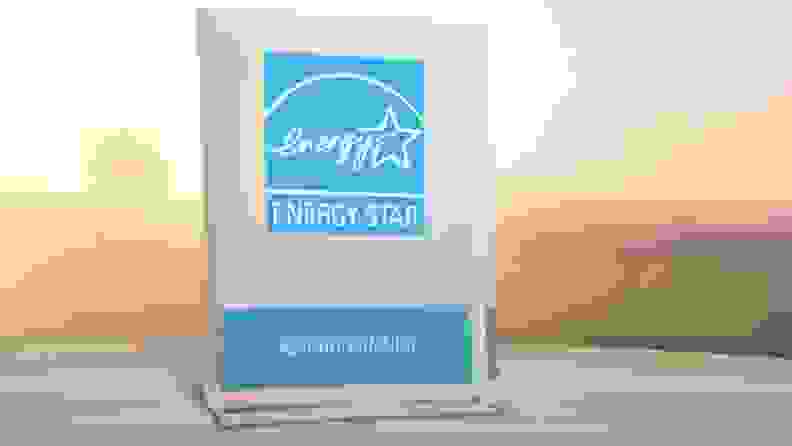A close-up of an EnergyStar award