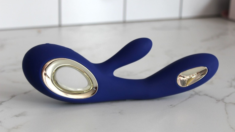 Lelo Soraya Wave on counter.